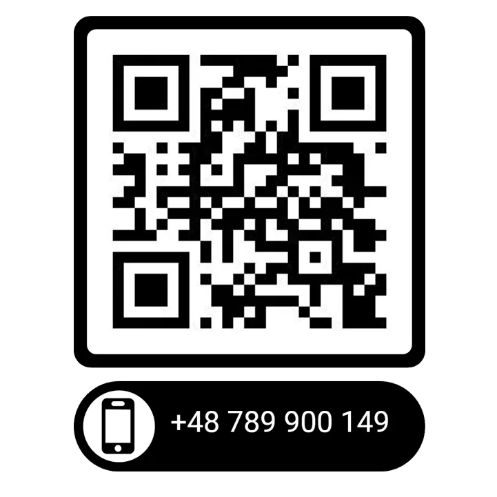 Kod QR do kontaktu telefonicznego z firmą Dron Projekt