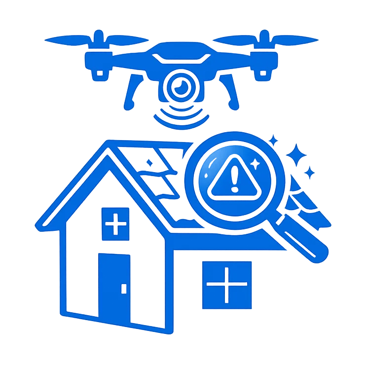 inspekcja-dachu-domu-dron-ilustracja